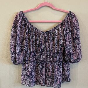 Central Park West Floral Top